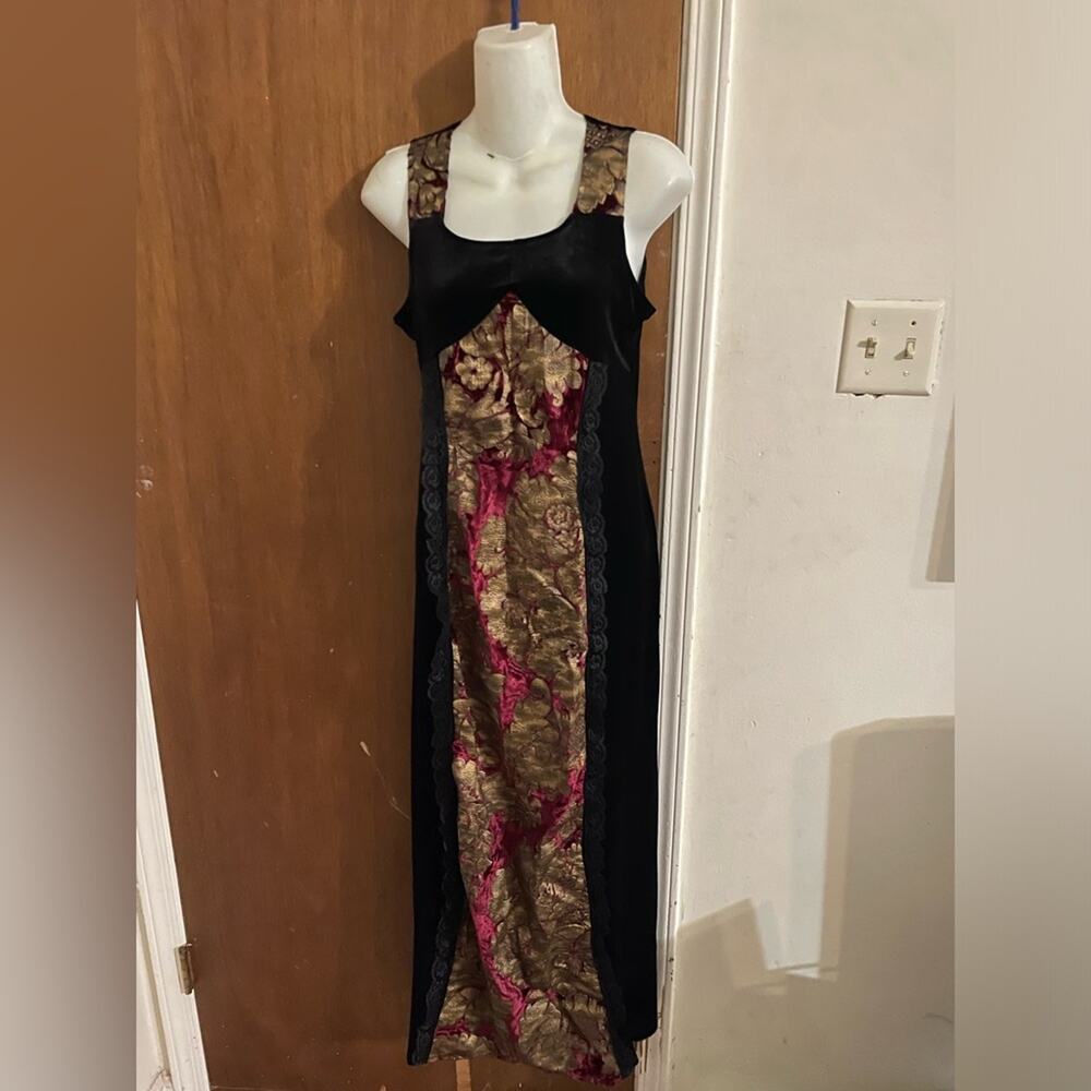 90s whimsigoth renaissance hot topic mall goth maxi dress